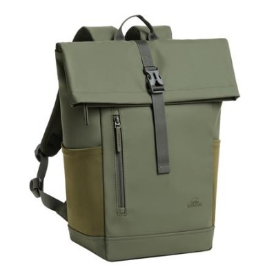 Notebook bacpack, 14", 17L, rolltop, RIVACASE "Eden ECO 7826", olive green