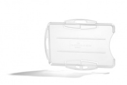 Azonosítókártya-tartó, 2 kártyához, nyitott, DURABLE, áttetsző